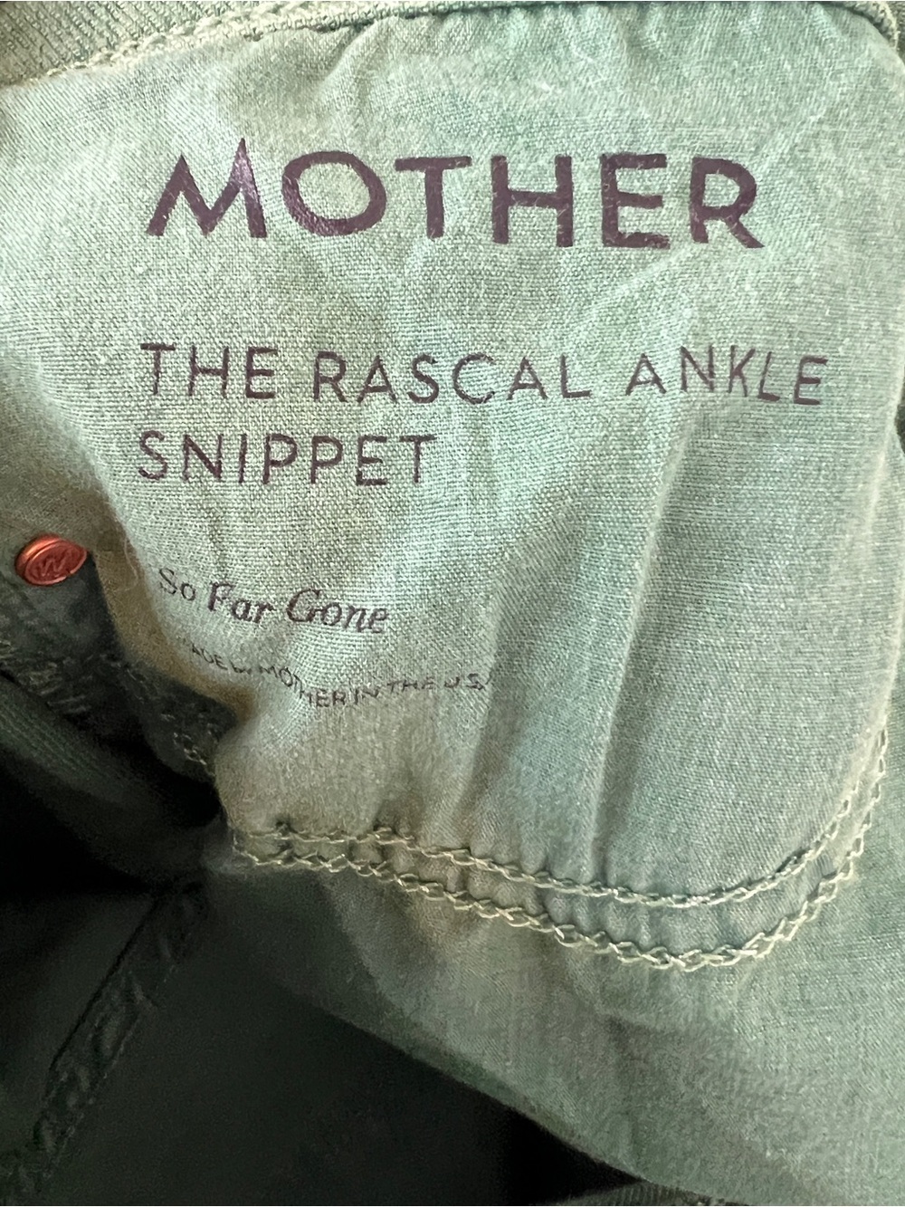 MOTHER Rascal Ankle Snippet Jeans So Far Gone - Picture 3 of 5